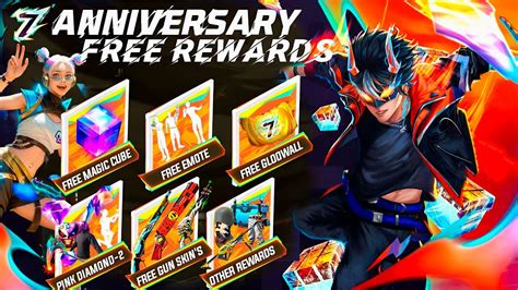 🤩 Todos Los Premios Del 7 Aniversario Con Premios Gratis En Free Fire