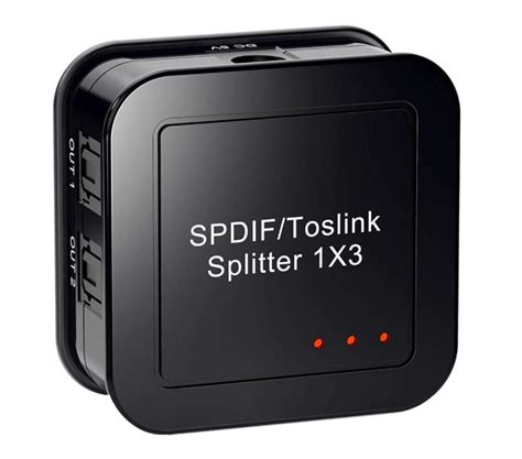 Toslink Splitter X Spdif Kabel Optyczny Rozdzielacz Aktywny Inna