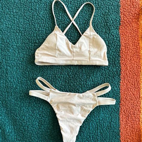 Baby Pink Midori Bikini Set Size Small Medium Depop