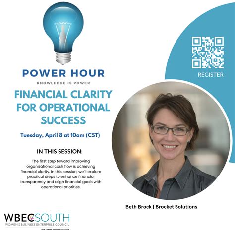 Power Hour: Financial Clarity for Operational Success - WBEC South