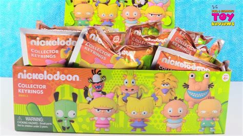 Nickelodeon Collector Keyrings Blind Bags Series 2 Full Box Toy Review