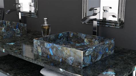 GEM STONE COUNTERTOPS!!! - Electric Midnight Stone Basin, Stone Slab ...