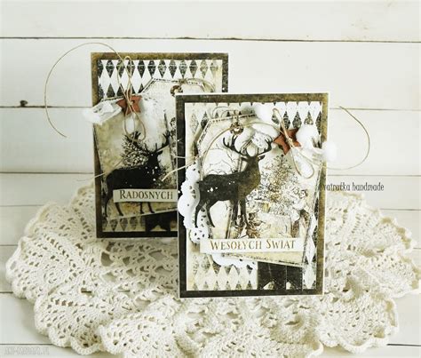 kartka na boże narodzenie scrapbooking Vairatka Handmade ღ art Madam pl