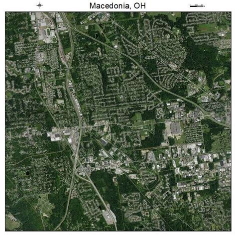 Aerial Photography Map of Macedonia, OH Ohio