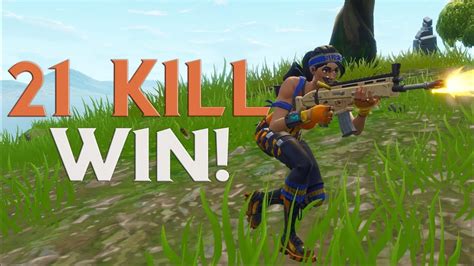 21 Kill Solo Squad Win Fortnite Battle Royale Youtube