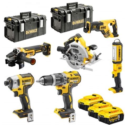 DEWALT 6 Outils XR 18V 5Ah Tough System DCK623P3 Outil Maxi Pro