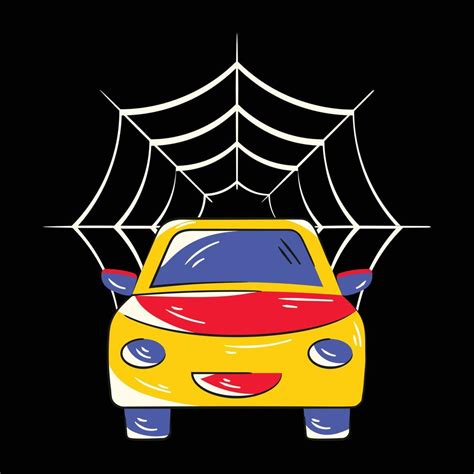 Trendy Scary Car 18978540 Vector Art at Vecteezy