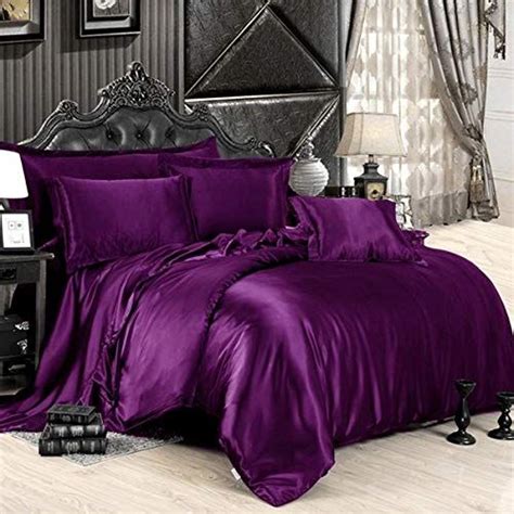 Roch Linen Silk Satin Comforter Full Queen Box Stitched 300 Gsm