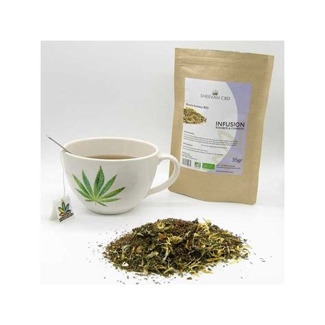 Th Rooibos Au Chanvre Bonne Humeur Bio Sheevah Cbd