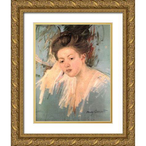 Cassatt Mary 19x24 Gold Ornate Wood Framed With Double Matting Museum