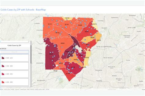 Cobb GIS creates interactive map of COVID-19 cases by zip code - Cobb ...