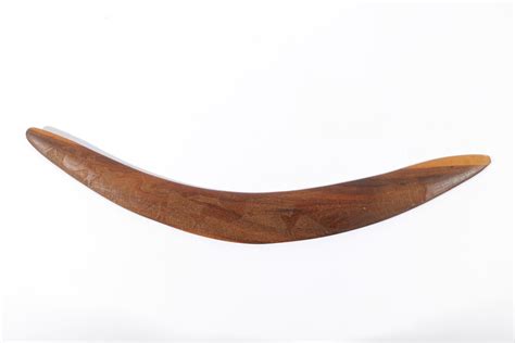 Lot Vintage Kangaroo Carved Boomerang L67cm