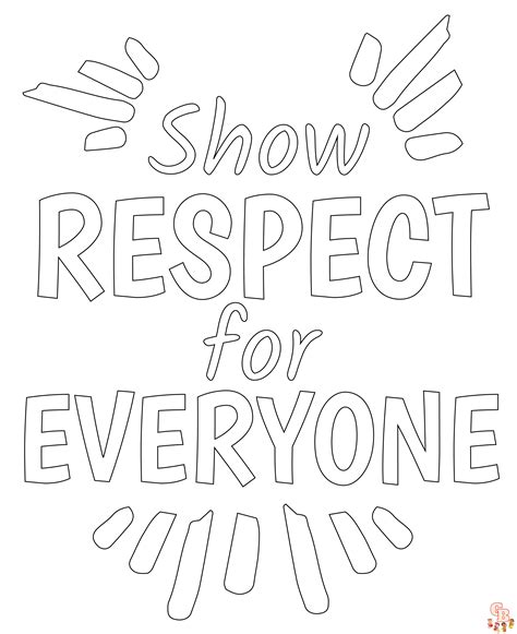 Showing Respect Coloring Pages