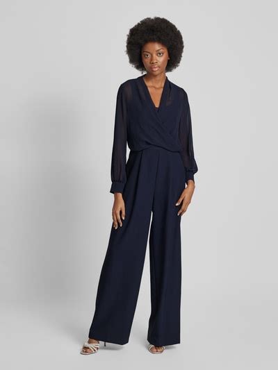 Vera Mont Jumpsuit In Wickel Optik Dunkelblau Online Kaufen