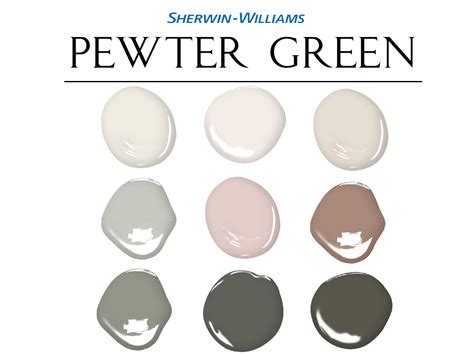 Sherwin Williams Pewter Green Paint Palette Redend Point Color Palette