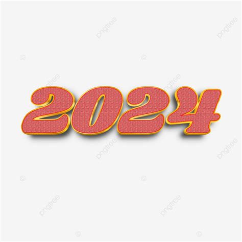 Golden 2024 Happy New Year 3d Text Typography Letters Greetings Vector