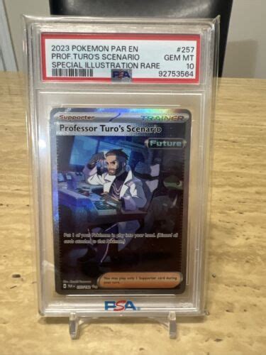 PSA 10 Professor Turo S Scenario SIR 257 182 Paradox Rift Pokemon Card