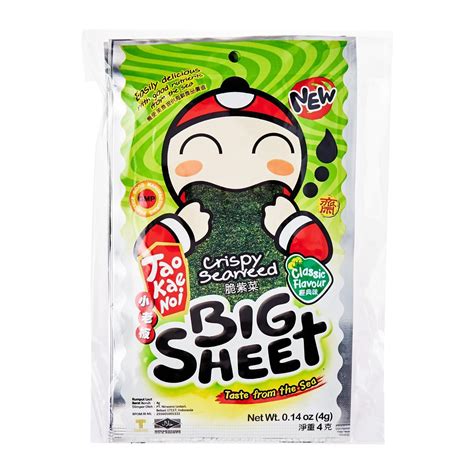 Tao Kae Noi Seaweed Big Sheet Original Flavour NTUC FairPrice