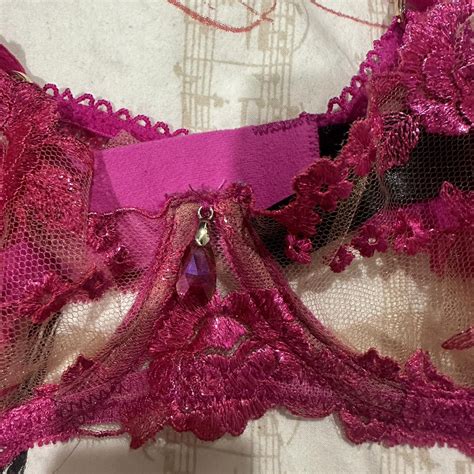 Honey Birdette Whitney Bra In Hot Pink Rare Find Depop