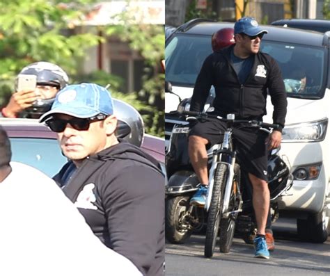 Salman Khan Seen Out and About on a Bike! - Masala