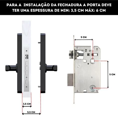 SL 06 Fechadura Digital Inteligente Wi Fi Embutir Biometria 5 M 1