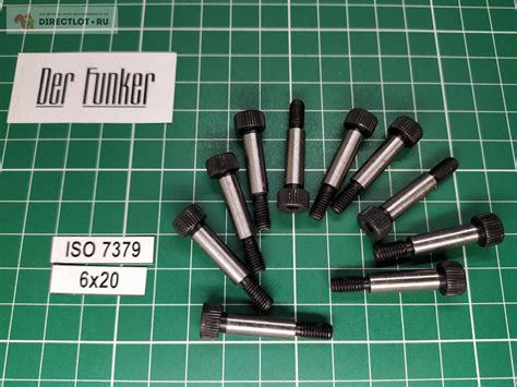 Винт D6 - M5x20 высокопрочный с утолщенным шлифованным стержнем ISO7379 ...