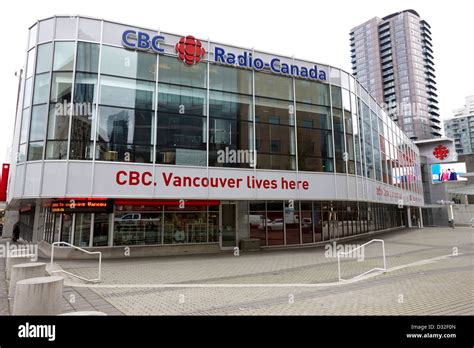 Cbc Regional Broadcast Centre Radio Canada Vancouver Bc Canada Stock