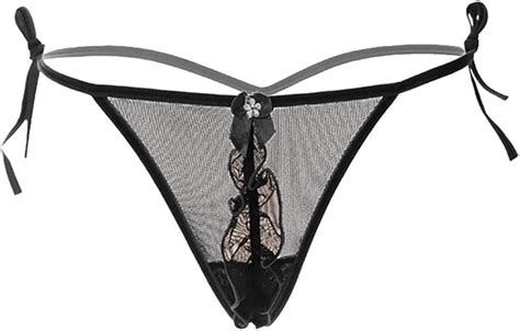 Lingerie Sexy Da Donna Perizoma In Pizzo Trasparente A Vita Bassa