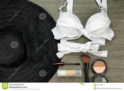 Luxury And Stylish Bikini Swimwear Hot Summer Pool Party Stock Image Image Of Makeup
