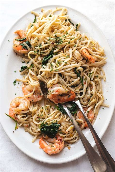 Shrimp Scampi With Spinach And Crispy Breadcrumbs The Maker Makes