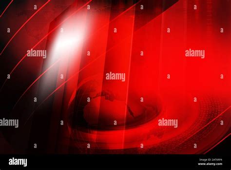 Graphical Studio News Red Theme Background With Digital Binary Code