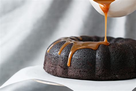 Chocolate Whiskey Bundt Cake With Whiskey Caramel Sauce Love And