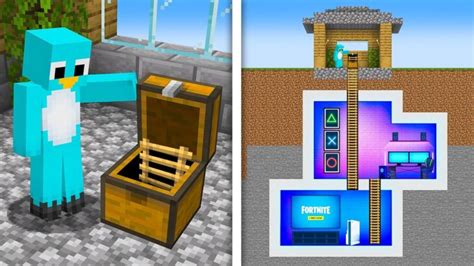 How To Build A Secret Gaming Room In Minecraft Minecraft Summary