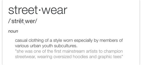 The definition of streetwear : r/streetwear