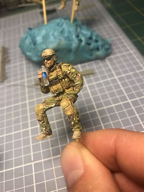 Painting Live Resin Figures For Kitty Hawk Hh 60g Pavehawk