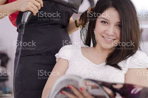 Beautiful Woman In A Hair Salon Stock Photo Download Image Now Hair