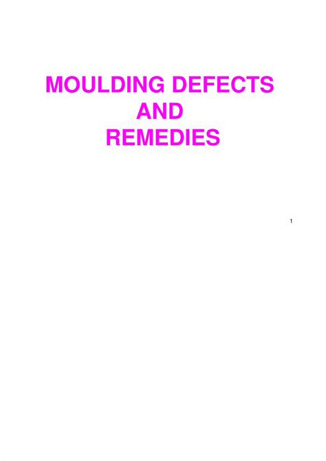 PDF MOULDING DEFECTS 1 PDF DOKUMEN TIPS