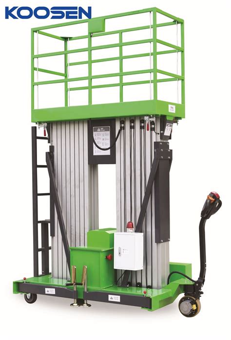 Koosen Brand Awp Series Mast Push Arounds Aerial Work Lift Platform