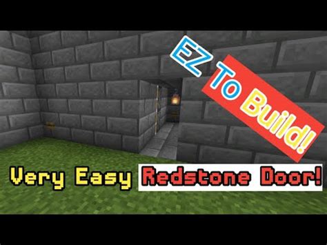 How To Make A Minecraft Flush Redstone Door Easy 1 16 More YouTube