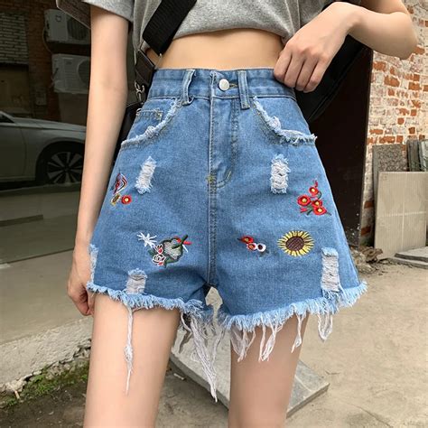 Cargo Short Shorts Womens Blue Cargo Shorts Women Denim Cargo Shorts Women Blue Aliexpress