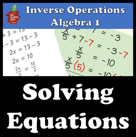 Inverse Operations Archives On Teaching Math