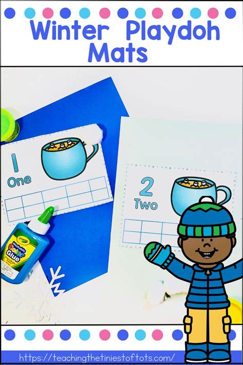Winter Activities Math Centers Hot Cocoa Playdough Mats Counting 1 20