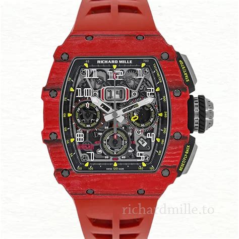 Richard Mille RM 11-03 Transparent Dial Rubber Band Men's Automatic Red - Richard Mille Replica ...