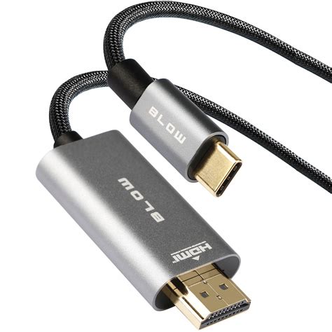 Adapter Kabel Przej Ci Wka Hdmi Usb C Thunderbolt Macbook Plecionka M