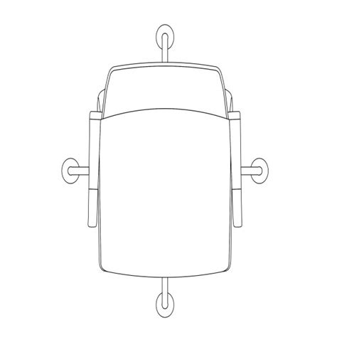 Office Chair Top View Drawing