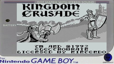 Kingdom Crusade Nintendo Game Boy Youtube