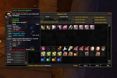 Altoholic | WoW Addons - DKPminus