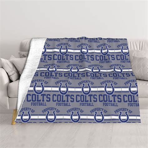 Colts Air Conditioning Blanket Printing Baseball Team Logo Lightweight