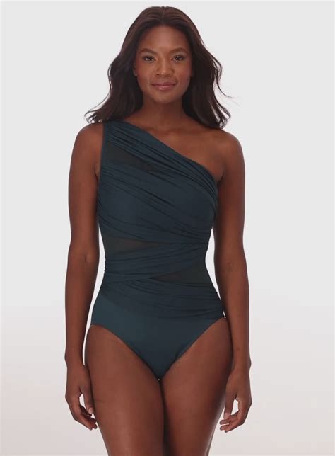 Miraclesuit Swimwear Network Jena One Shoulder Shaping One Piece Nova