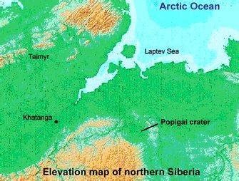 Figure1: Popigai astroblem (Russia, Krasnoyarsk... | Download ...